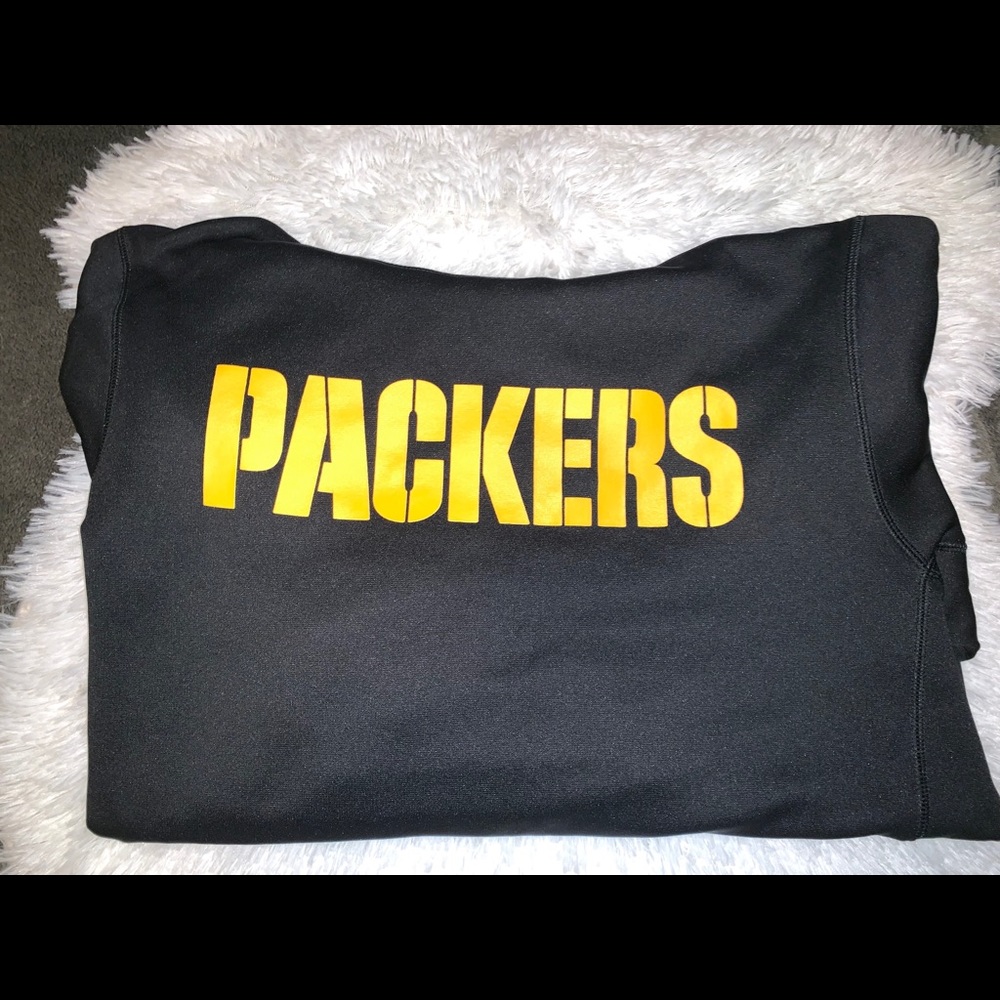 Green Bay packers NIKE hoodie. Black and yellow